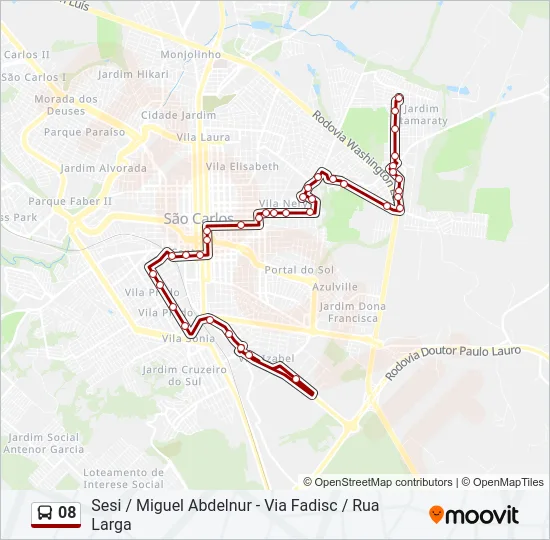 08 Bus Line Map