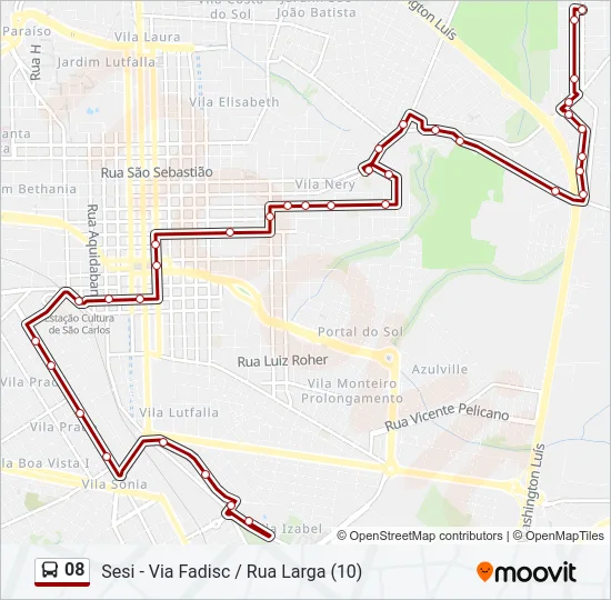 08 Bus Line Map