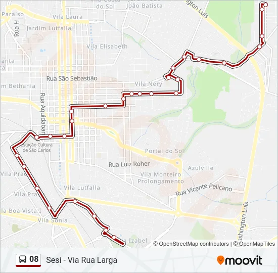 08 Bus Line Map