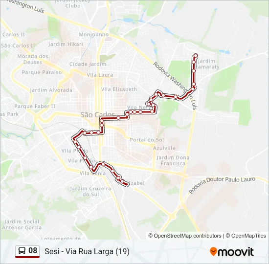 08 Bus Line Map