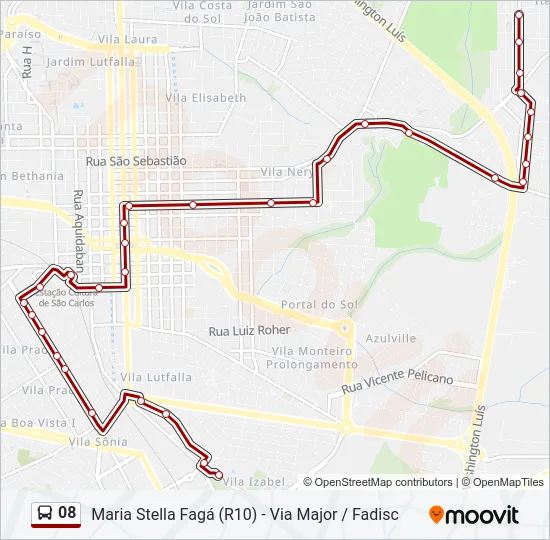 08 Bus Line Map