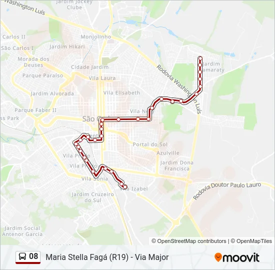 08 Bus Line Map