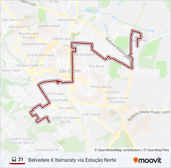 31 bus Line Map