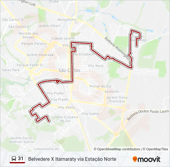 31 Bus Line Map