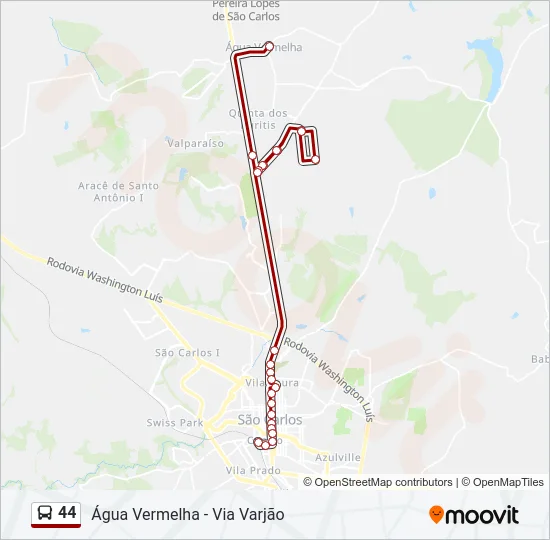 44 Bus Line Map
