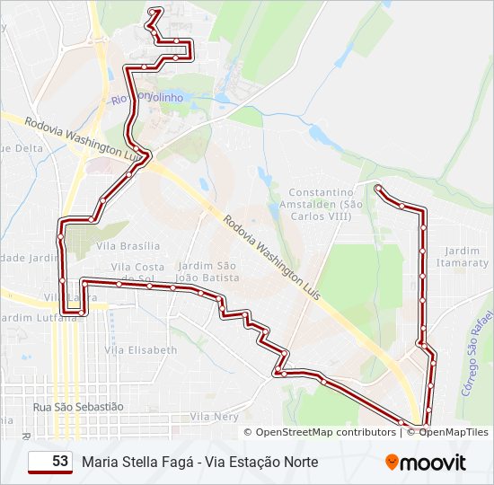 Rota da linha 08: horários, paradas e mapas - Maria Stella Fagá (R10) - Via  Major / Fadisc (Atualizado)