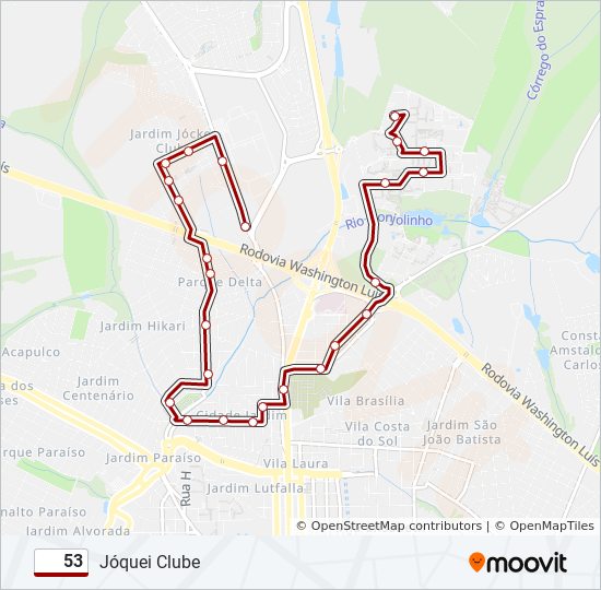 Como chegar até São Carlos Clube de Ônibus?