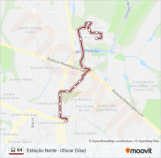 64 Bus Line Map