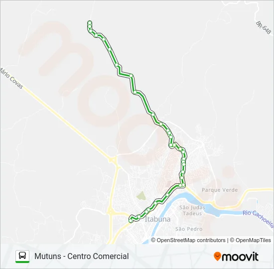 RC80 MUTUNS / CENTRO COMERCIAL Bus Line Map