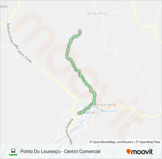 RC80 MUTUNS / CENTRO COMERCIAL Bus Line Map