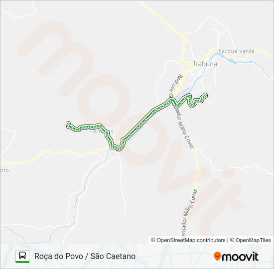 RB77 ROÇA DO POVO / SÃO CAETANO Bus Line Map
