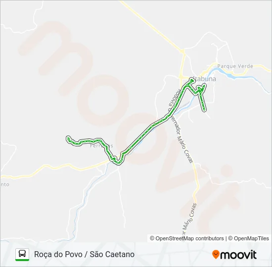 RB77 ROÇA DO POVO / SÃO CAETANO Bus Line Map