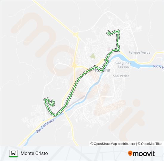 BC12 NOVA ITABUNA / MONTE CRISTO Bus Line Map