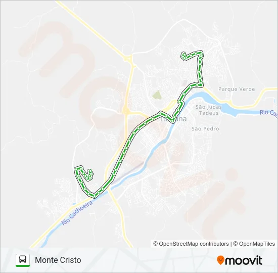 BC12 NOVA ITABUNA / MONTE CRISTO Bus Line Map