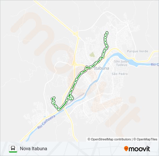 BC12 NOVA ITABUNA / MONTE CRISTO Bus Line Map