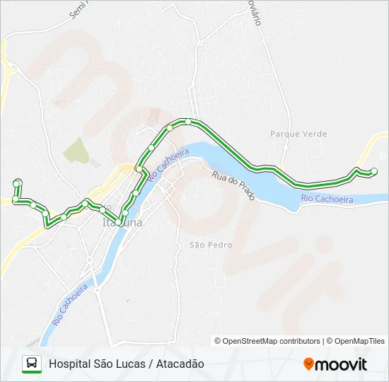 BC14 HOSPITAL SÃO LUCAS / ATACADÃO Bus Line Map
