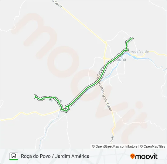 RB79 ROÇA DO POVO / JARDIM AMÉRICA Bus Line Map