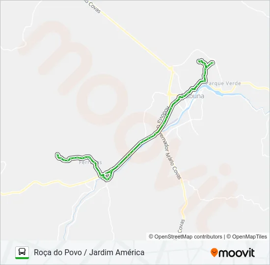 RB79 ROÇA DO POVO / JARDIM AMÉRICA Bus Line Map