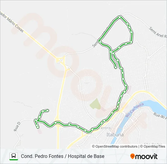 BC05 COND. PEDRO FONTES / HOSPITAL DE BASE Bus Line Map