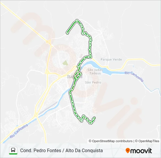 BB32 COND. PEDRO FONTES / ALTO DA CONQUISTA Bus Line Map