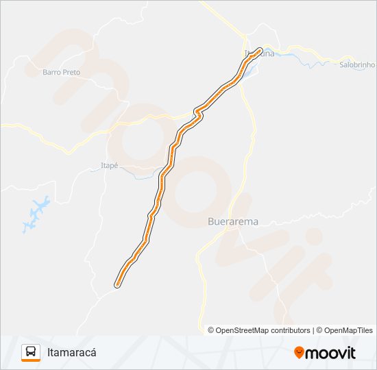 Mapa da linha RC82 FTC / ITAMARACÁ de ônibus