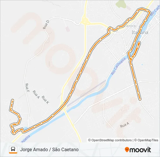 BC03 JORGE AMADO / SÃO CAETANO Bus Line Map