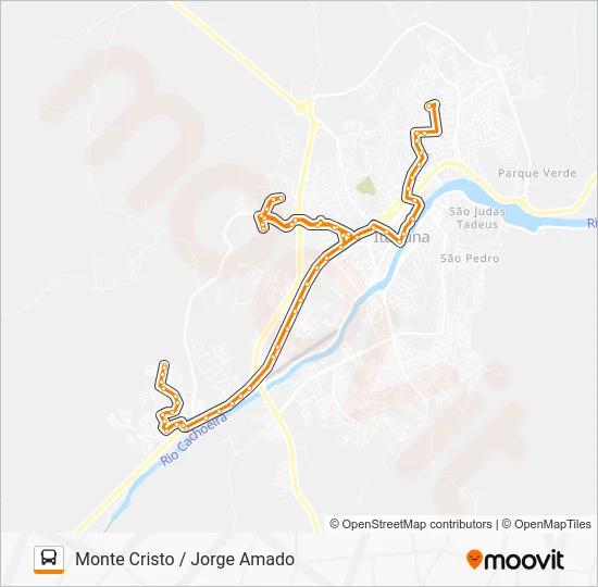 BB06 MONTE CRISTO / JORGE AMADO Bus Line Map