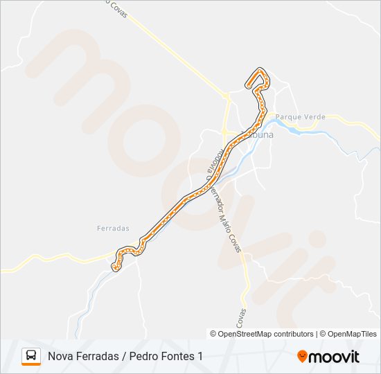 BB59 NOVA FERRADAS / PEDRO FONTES 1 Bus Line Map