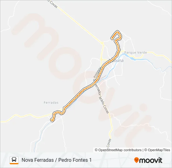 BB59 NOVA FERRADAS / PEDRO FONTES 1 Bus Line Map