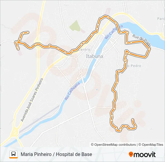 BC16 MARIA PINHEIRO / HOSPITAL DE BASE Bus Line Map