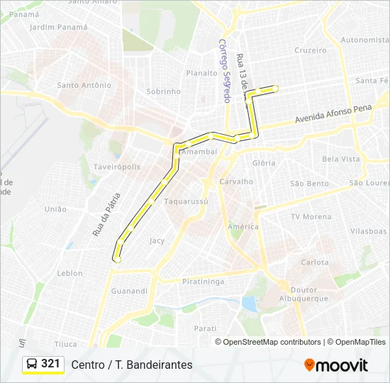 321 Bus Line Map