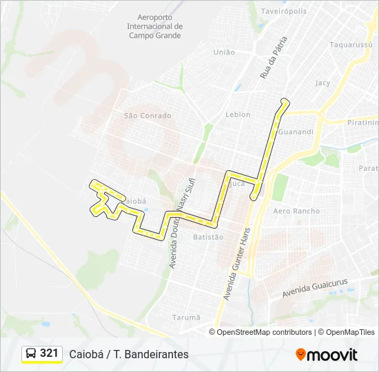 321 Bus Line Map
