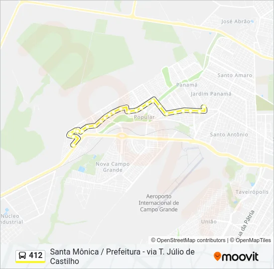 412 Bus Line Map