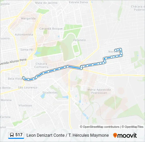 517 Bus Line Map