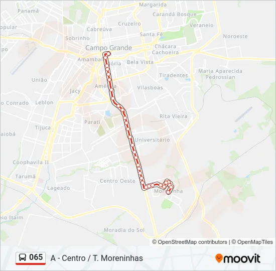 065 Bus Line Map