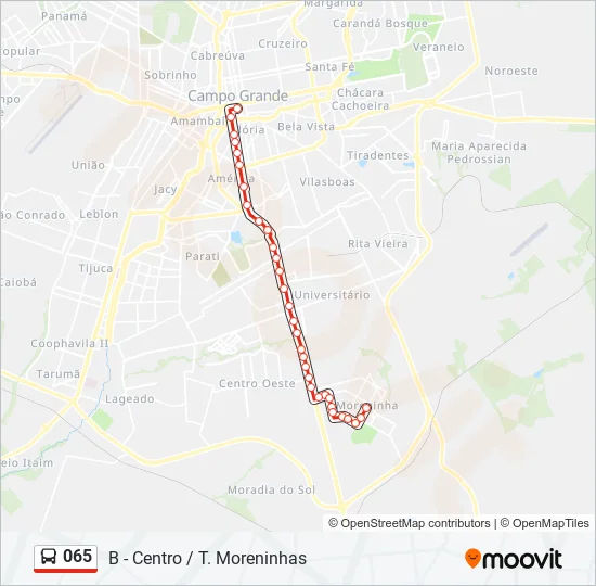 065 Bus Line Map