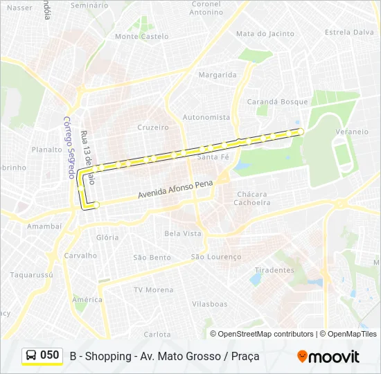050 Bus Line Map