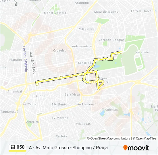 050 Bus Line Map