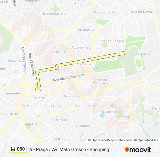 050 Bus Line Map