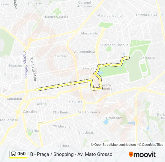 050 Bus Line Map