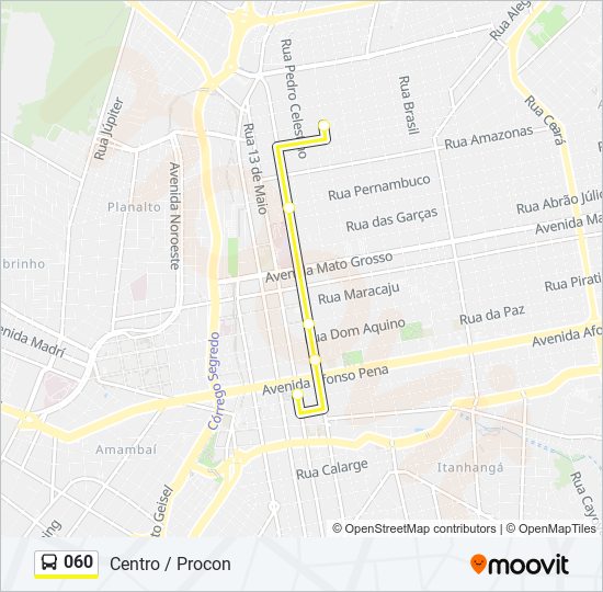 Mapa de 060 de autobús