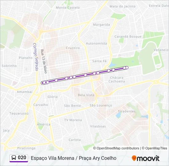 020 Bus Line Map