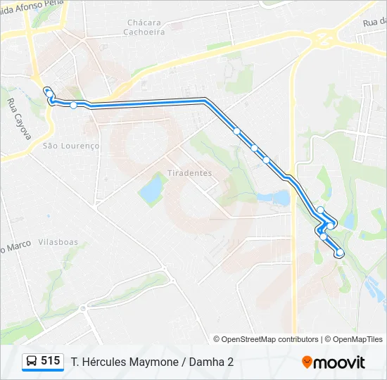 515 Bus Line Map