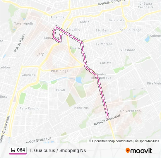 064 Bus Line Map