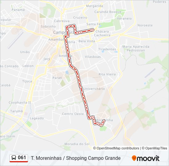 061 Bus Line Map