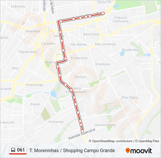 061 Bus Line Map