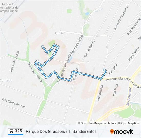 325 Bus Line Map