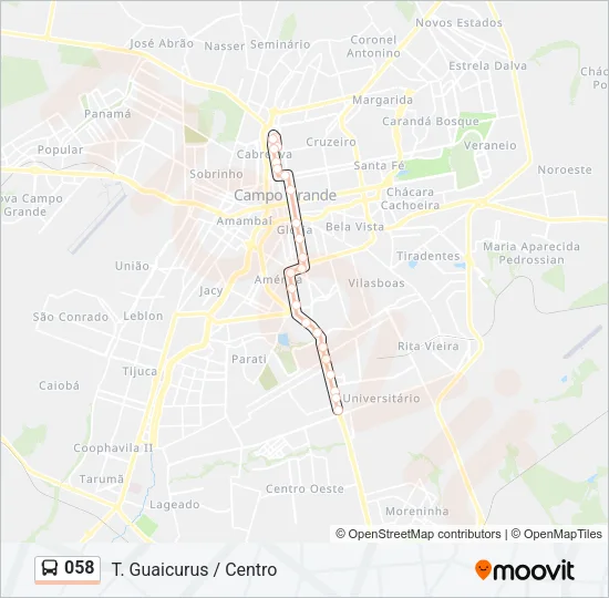 058 Bus Line Map