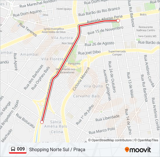 009 Bus Line Map