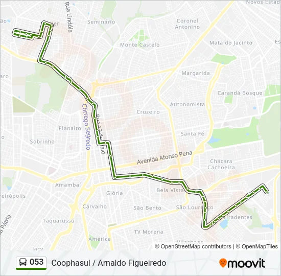 053 Bus Line Map